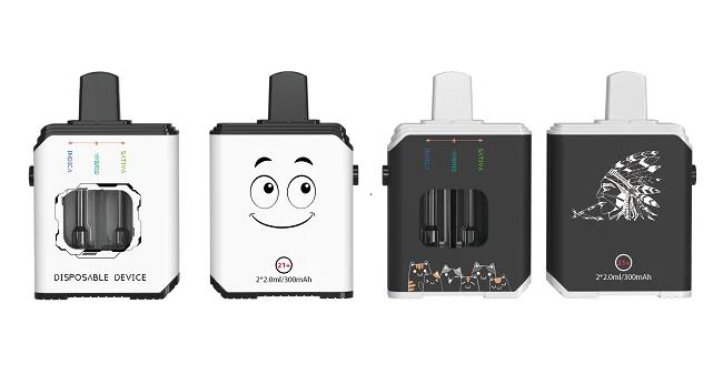 Two Flavors in One Device Disposable E Cig